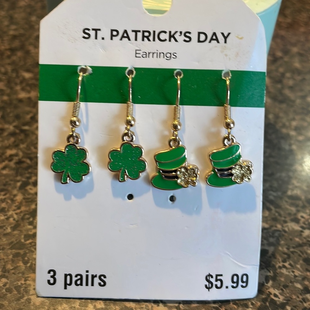 St. Patrick’s Day Earrings ONLY 2 PAIR
